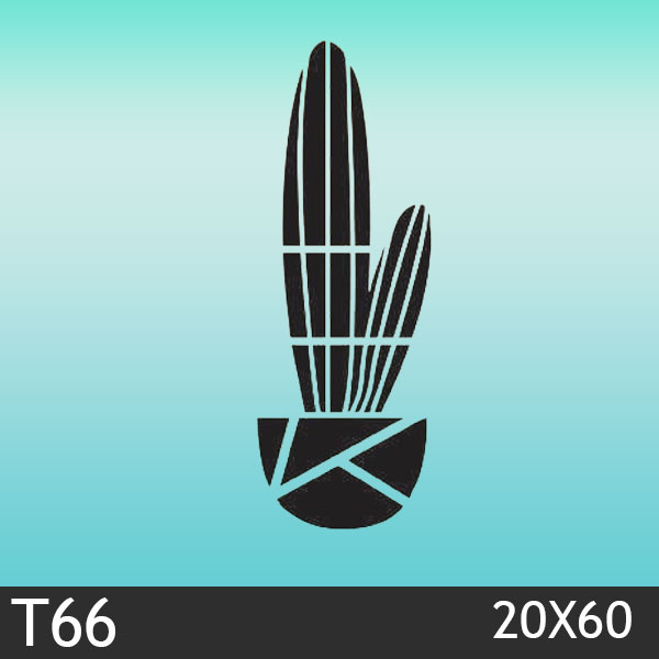 شابلون استنسیل کد T66 سایز 20x60 سانت