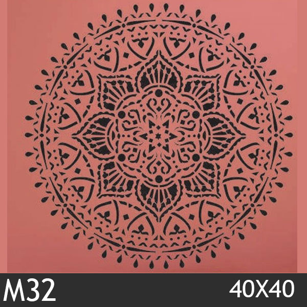 شابلون استنسیل کد M32 سایز 40x40 سانت