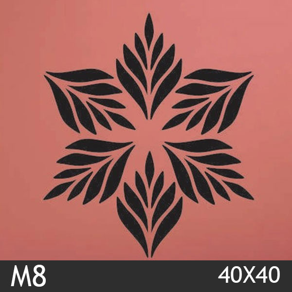 شابلون استنسیل کد M8 سایز 40x40 سانت