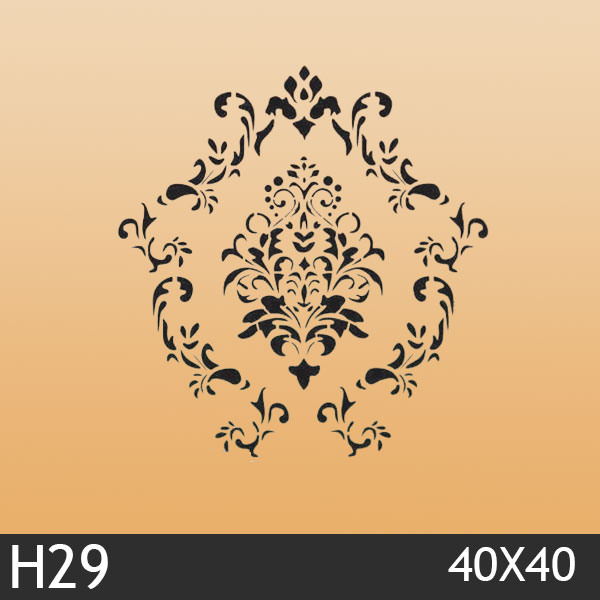 شابلون استنسیل کد H29 سایز 40x40 سانت