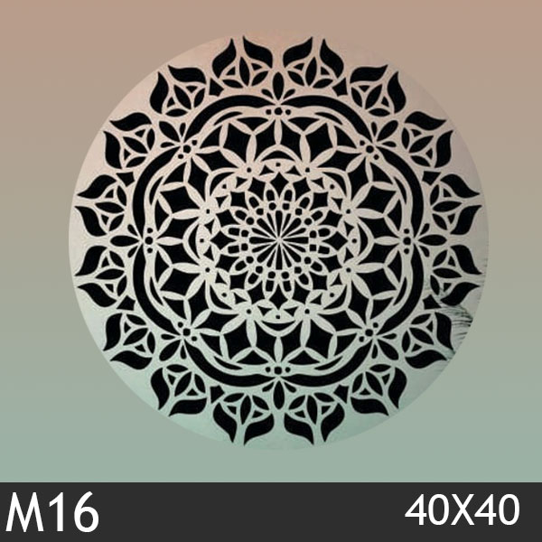 شابلون استنسیل کد M16 سایز 40x40 سانت