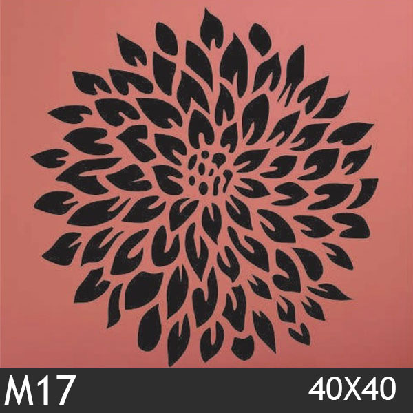 شابلون استنسیل کد M17 سایز 40x40 سانت