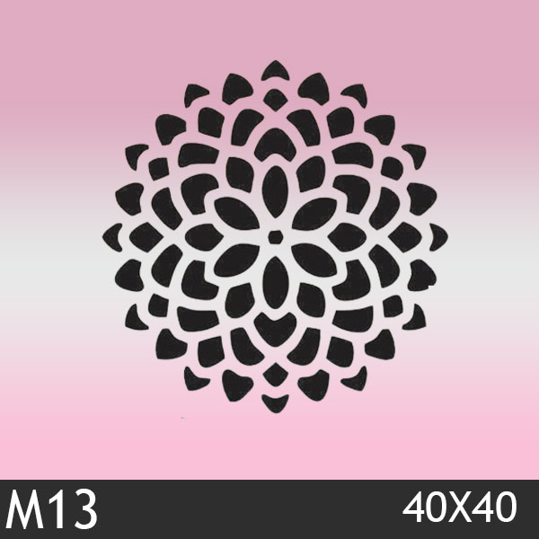 شابلون استنسیل کد M13 سایز 40x40 سانت