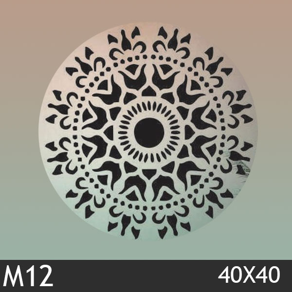 شابلون استنسیل کد M12 سایز 40x40 سانت