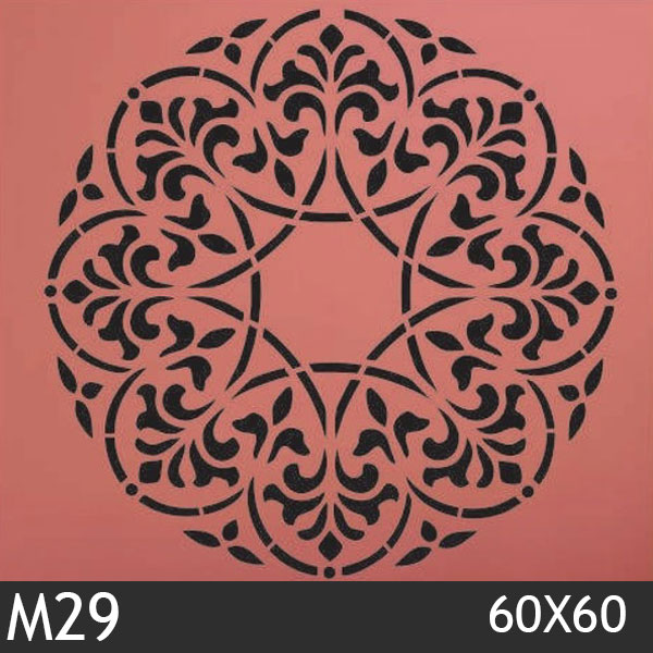 شابلون استنسیل کد M29 سایز 60x60 سانت