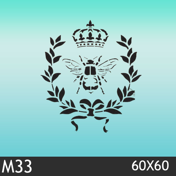 شابلون استنسیل کد M33 سایز 60x60 سانت