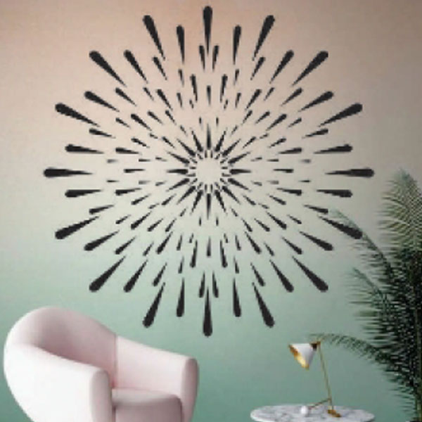 شابلون استنسیل کد M18 سایز 40x40 سانت